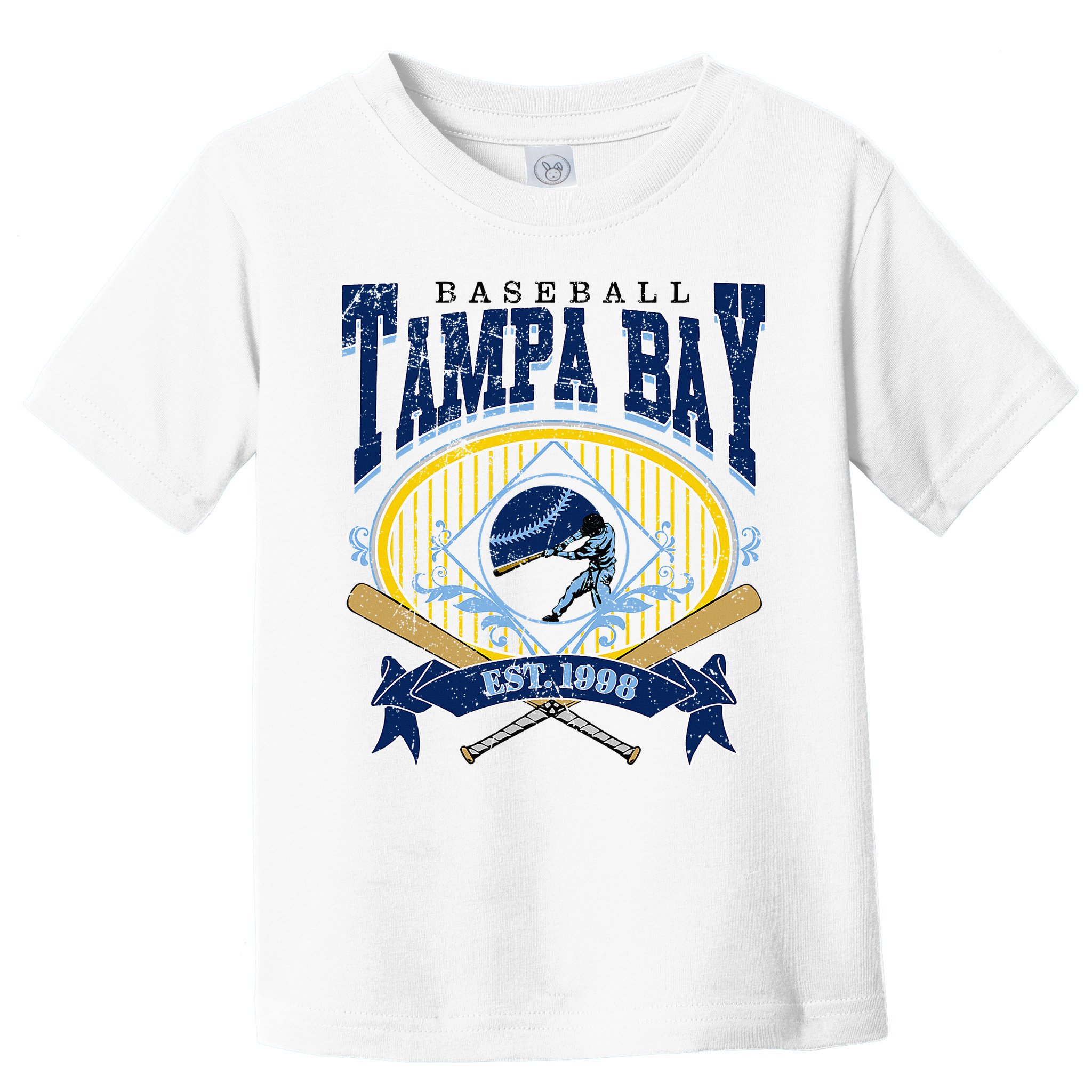 Tampa Bay Baseball Vintage Baseball Lover Toddler T-Shirt