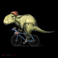 Trex Bikers Bicycle Riding Dinosaur Design Sweatshirt