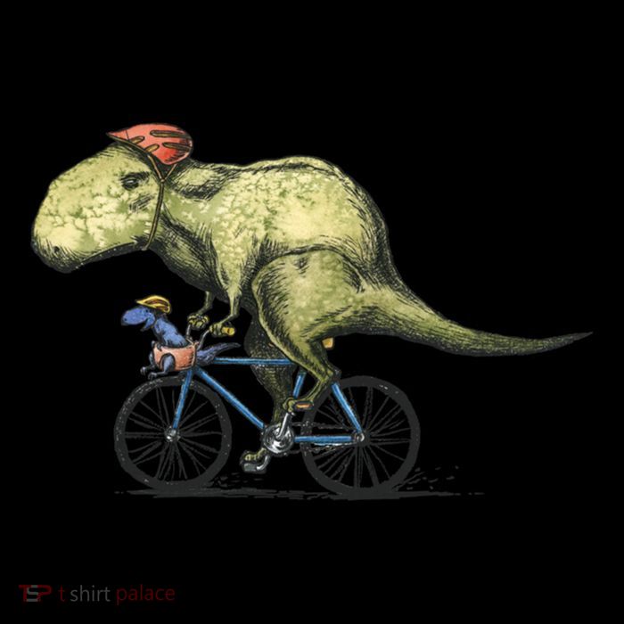 Trex Bikers Bicycle Riding Dinosaur Design Sweatshirt