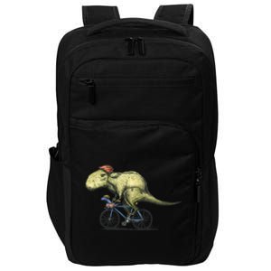 Trex Bikers Bicycle Riding Dinosaur Design Impact Tech Backpack