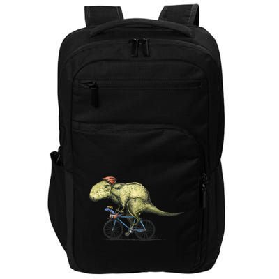 Trex Bikers Bicycle Riding Dinosaur Design Impact Tech Backpack
