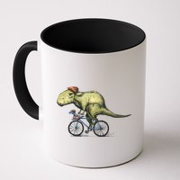 Trex Bikers Bicycle Riding Dinosaur Design Mug