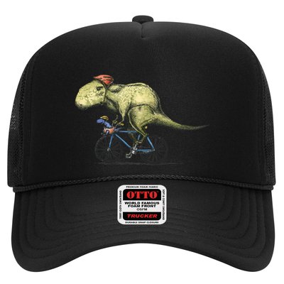 Trex Bikers Bicycle Riding Dinosaur Design Trucker Hat