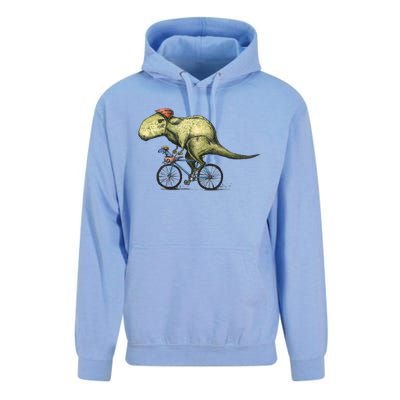 Trex Bikers Bicycle Riding Dinosaur Design Unisex Surf Hoodie