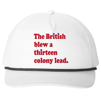 The British Blew A Thirteen Colony Lead Snapback Five-Panel Rope Hat