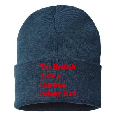 The British Blew A Thirteen Colony Lead Sustainable Knit Beanie