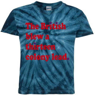 The British Blew A Thirteen Colony Lead Kids Tie-Dye T-Shirt