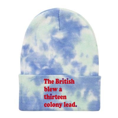 The British Blew A Thirteen Colony Lead Tie Dye 12in Knit Beanie