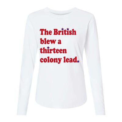 The British Blew A Thirteen Colony Lead Womens Cotton Relaxed Long Sleeve T-Shirt