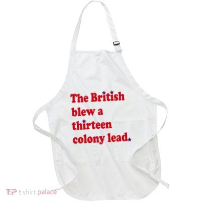 The British Blew A Thirteen Colony Lead Full-Length Apron With Pockets
