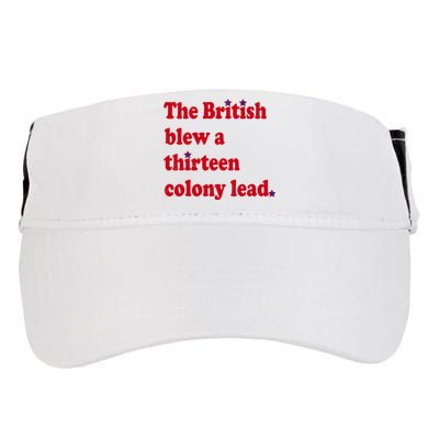 The British Blew A Thirteen Colony Lead Adult Drive Performance Visor