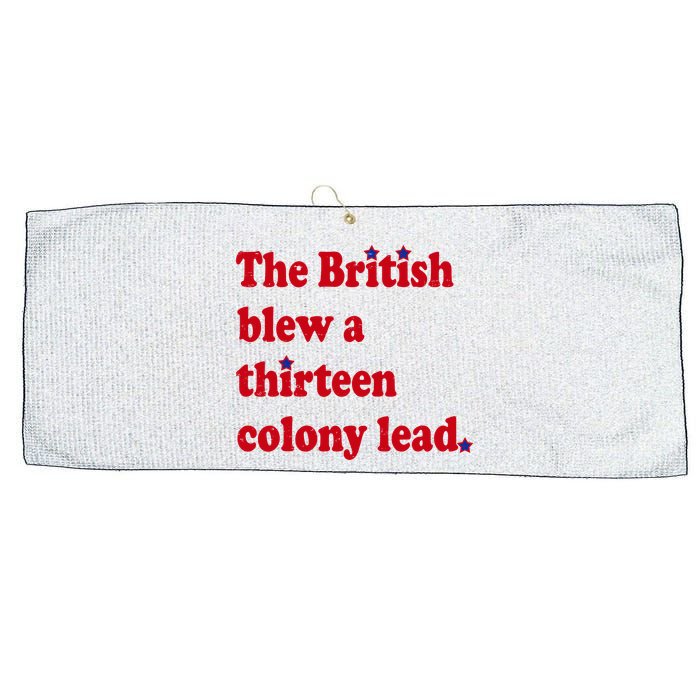 The British Blew A Thirteen Colony Lead Large Microfiber Waffle Golf Towel