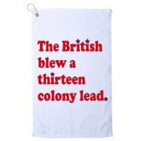 The British Blew A Thirteen Colony Lead Platinum Collection Golf Towel