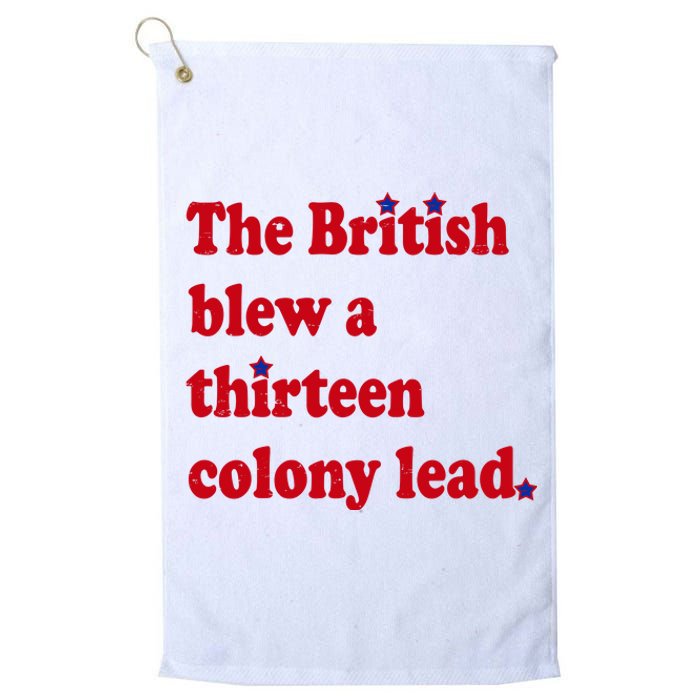 The British Blew A Thirteen Colony Lead Platinum Collection Golf Towel