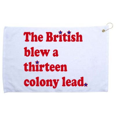 The British Blew A Thirteen Colony Lead Grommeted Golf Towel