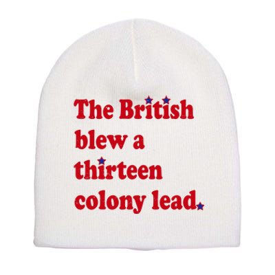 The British Blew A Thirteen Colony Lead Short Acrylic Beanie