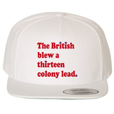 The British Blew A Thirteen Colony Lead Wool Snapback Cap