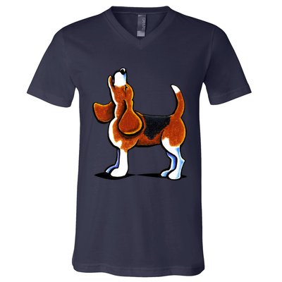 Tricolor Beagle Bay V-Neck T-Shirt