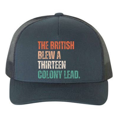 The British Blew A Thirteen Colony Lead Retro Vintage Yupoong Adult 5-Panel Trucker Hat