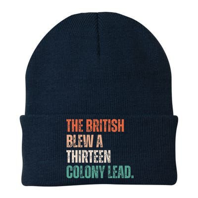 The British Blew A Thirteen Colony Lead Retro Vintage Knit Cap Winter Beanie