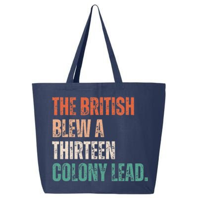 The British Blew A Thirteen Colony Lead Retro Vintage 25L Jumbo Tote