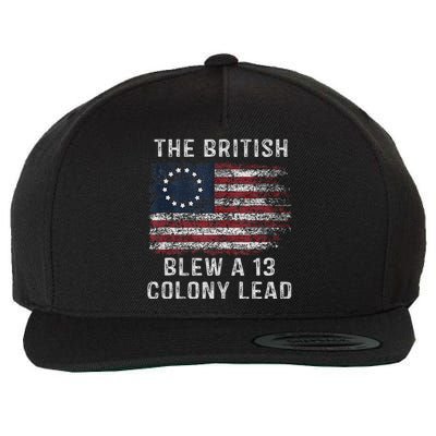 The British Blew A Thirteen Colony Lead Wool Snapback Cap