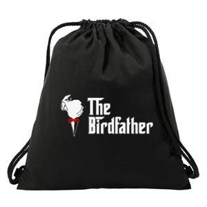 The Birdfather Bird Dad Owner Father's Day Gift Drawstring Bag