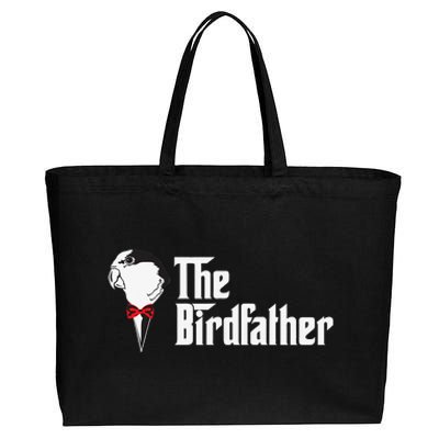 The Birdfather Bird Dad Owner Father's Day Gift Cotton Canvas Jumbo Tote