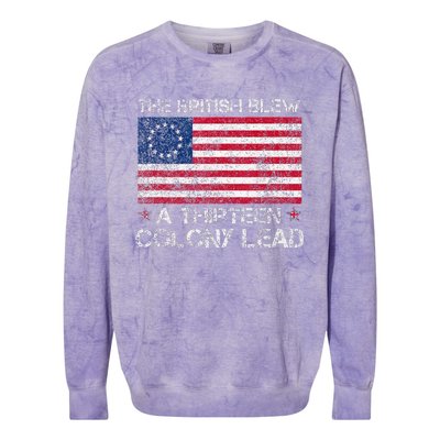 The British Blew A Thirteen Colony Lead Colorblast Crewneck Sweatshirt