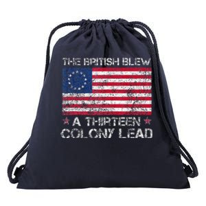 The British Blew A Thirteen Colony Lead Drawstring Bag