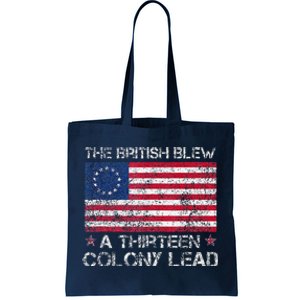 The British Blew A Thirteen Colony Lead Tote Bag