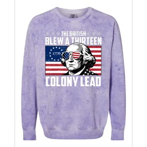 The British Blew A Thirteen Colony Lead George Washington Colorblast Crewneck Sweatshirt