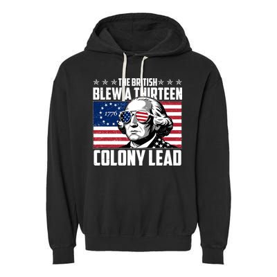 The British Blew A Thirteen Colony Lead George Washington Garment-Dyed Fleece Hoodie