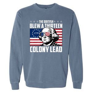 The British Blew A Thirteen Colony Lead George Washington Garment-Dyed Sweatshirt