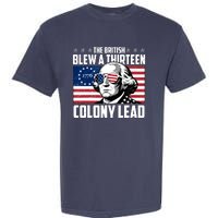 The British Blew A Thirteen Colony Lead George Washington Garment-Dyed Heavyweight T-Shirt