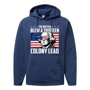 The British Blew A Thirteen Colony Lead George Washington Performance Fleece Hoodie