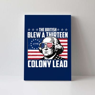 The British Blew A Thirteen Colony Lead George Washington Canvas