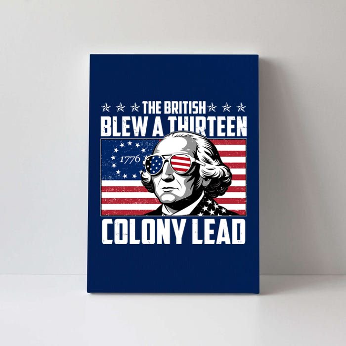 The British Blew A Thirteen Colony Lead George Washington Canvas