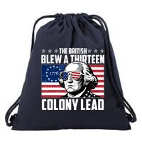 The British Blew A Thirteen Colony Lead George Washington Drawstring Bag