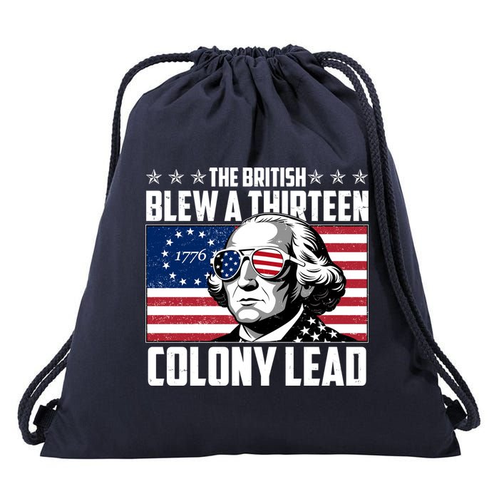The British Blew A Thirteen Colony Lead George Washington Drawstring Bag