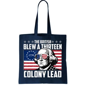 The British Blew A Thirteen Colony Lead George Washington Tote Bag