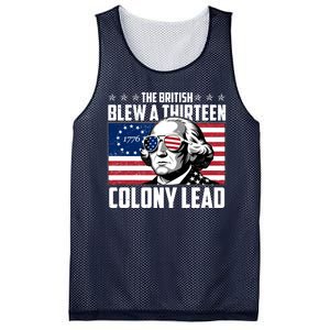 The British Blew A Thirteen Colony Lead George Washington Mesh Reversible Basketball Jersey Tank