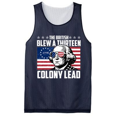 The British Blew A Thirteen Colony Lead George Washington Mesh Reversible Basketball Jersey Tank