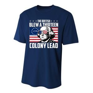 The British Blew A Thirteen Colony Lead George Washington Performance Sprint T-Shirt