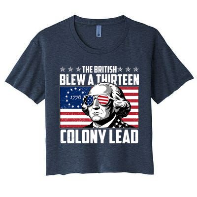 The British Blew A Thirteen Colony Lead George Washington Crop Top