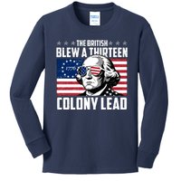 The British Blew A Thirteen Colony Lead George Washington Kids Long Sleeve Shirt