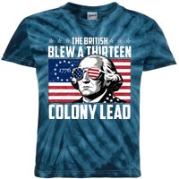 The British Blew A Thirteen Colony Lead George Washington Kids Tie-Dye T-Shirt