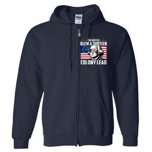 The British Blew A Thirteen Colony Lead George Washington Full Zip Hoodie