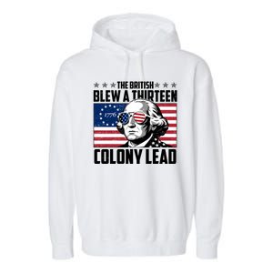 The British Blew A Thirteen Colony Lead George Washington Garment-Dyed Fleece Hoodie