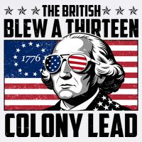 The British Blew A Thirteen Colony Lead George Washington Garment-Dyed Sweatshirt